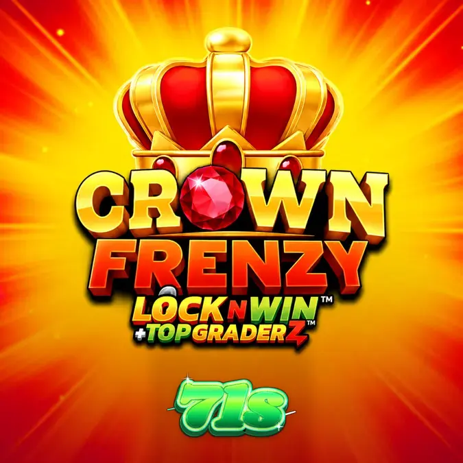 Interface do jogo de slot Crown Frenzy LockNWin com rolos e símbolos de bônus